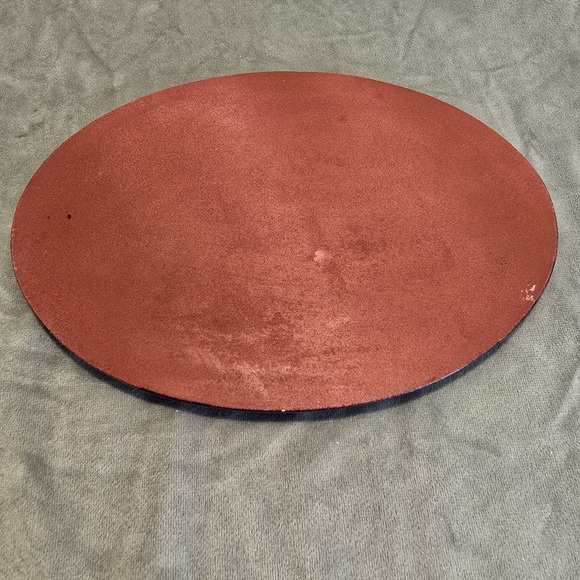 Nativity Set Wood Display Platform Oval 9" X 6" Christmas Vintage Brown - Picture 2 of 7